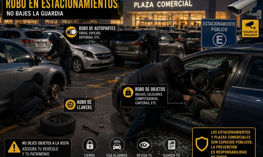 ¿HAS SIDO VÍCTIMA DE ALGÚN ROBO EN UN ESTACIONAMIENTO O PLAZA COMERCIAL DE LA CIUDAD DE MÉXICO?