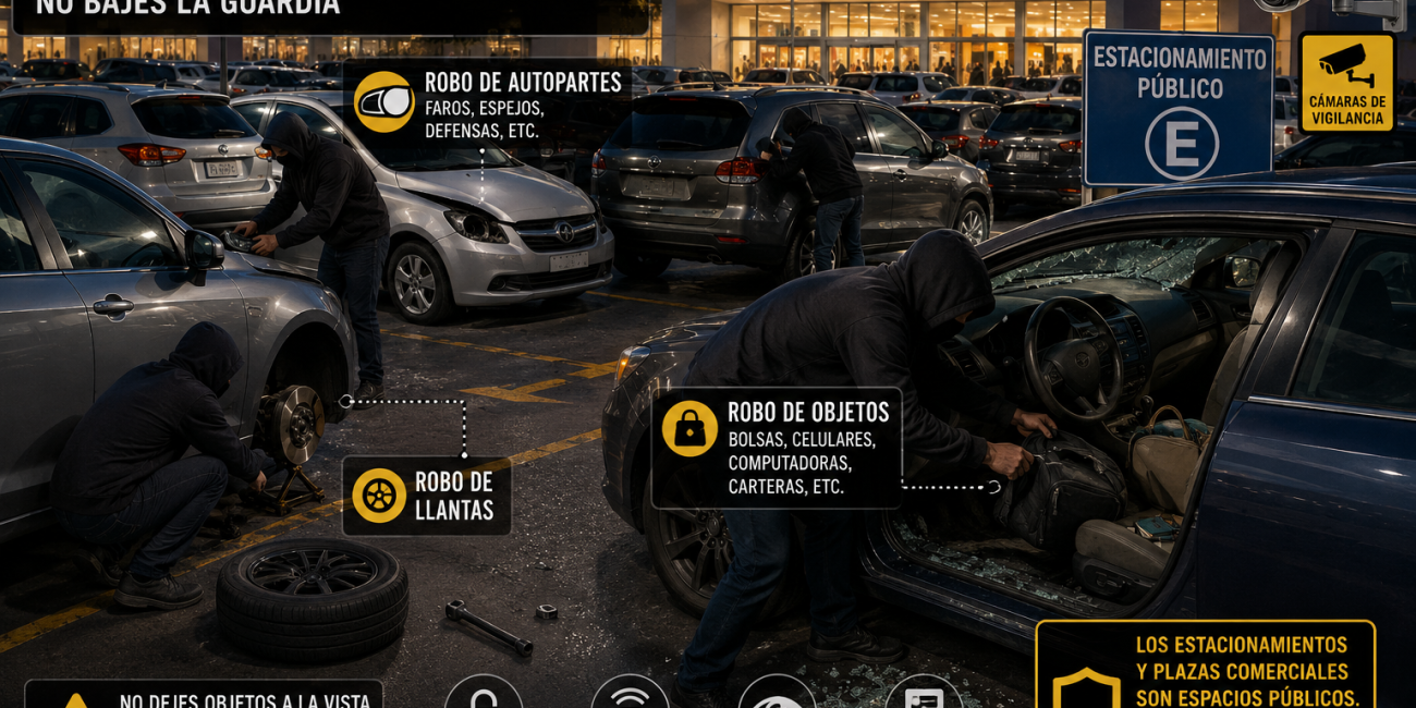 ¿HAS SIDO VÍCTIMA DE ALGÚN ROBO EN UN ESTACIONAMIENTO O PLAZA COMERCIAL DE LA CIUDAD DE MÉXICO?