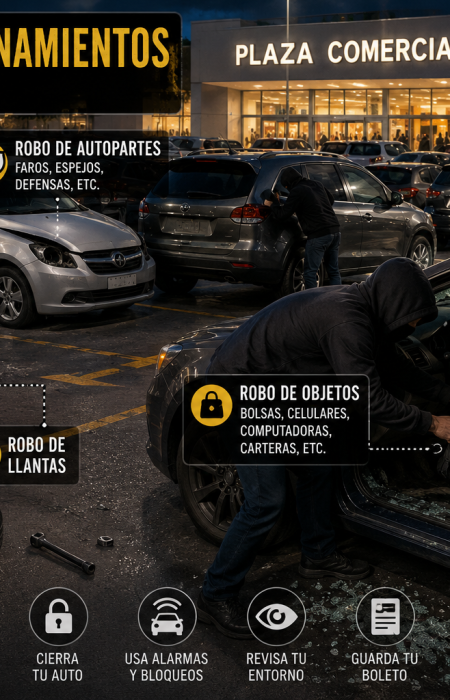 ¿HAS SIDO VÍCTIMA DE ALGÚN ROBO EN UN ESTACIONAMIENTO O PLAZA COMERCIAL DE LA CIUDAD DE MÉXICO?