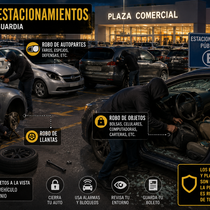 ¿HAS SIDO VÍCTIMA DE ALGÚN ROBO EN UN ESTACIONAMIENTO O PLAZA COMERCIAL DE LA CIUDAD DE MÉXICO?